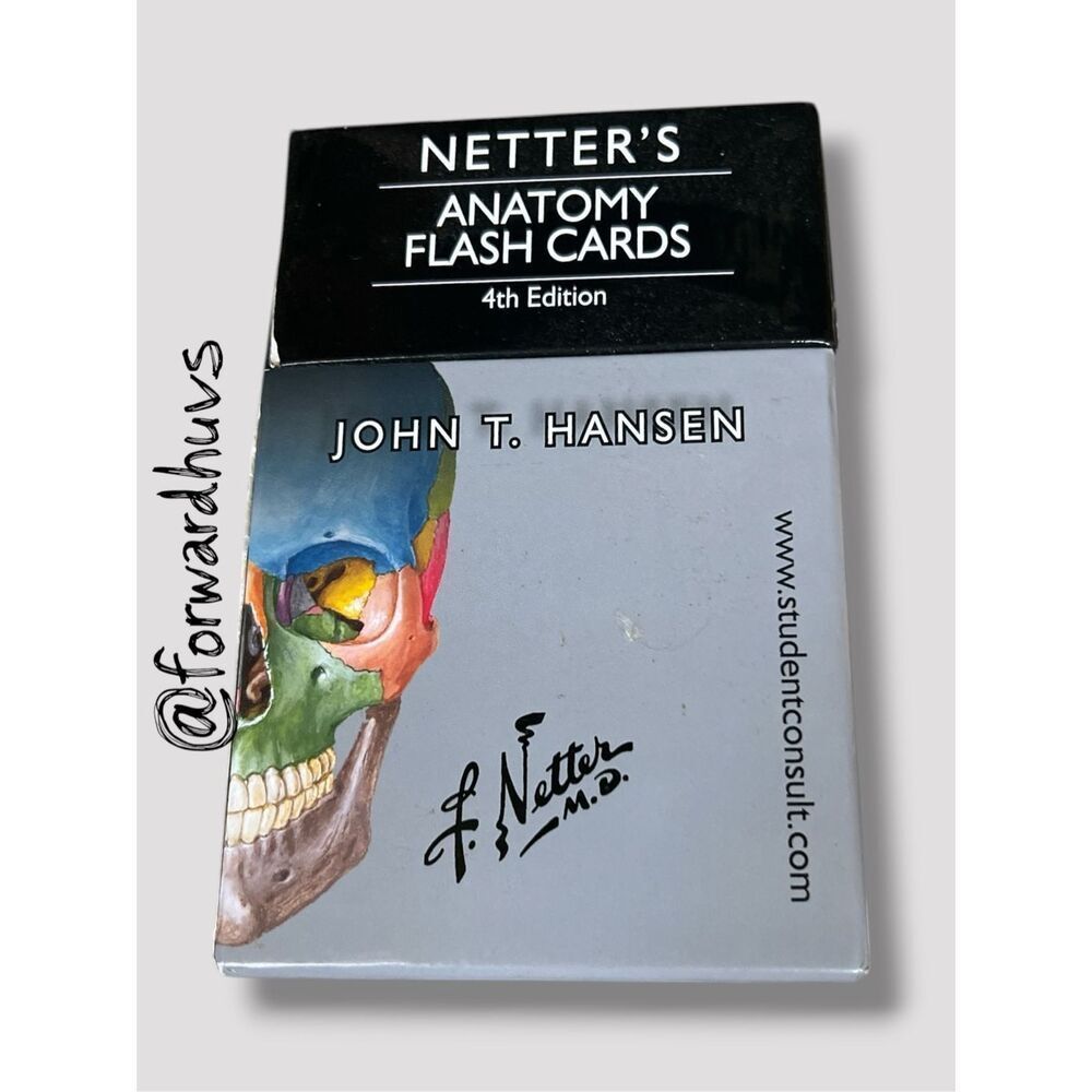 Netter’s Anatomy Flash Cards – 4th Edition – Student‑Annotated Set - Writing - N